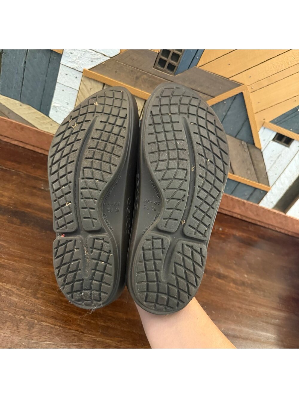 OOFOS OOahh Recovery Slide Sandals Mocha Brown Men's 5 / Women's 7 - Picture 5 of 6